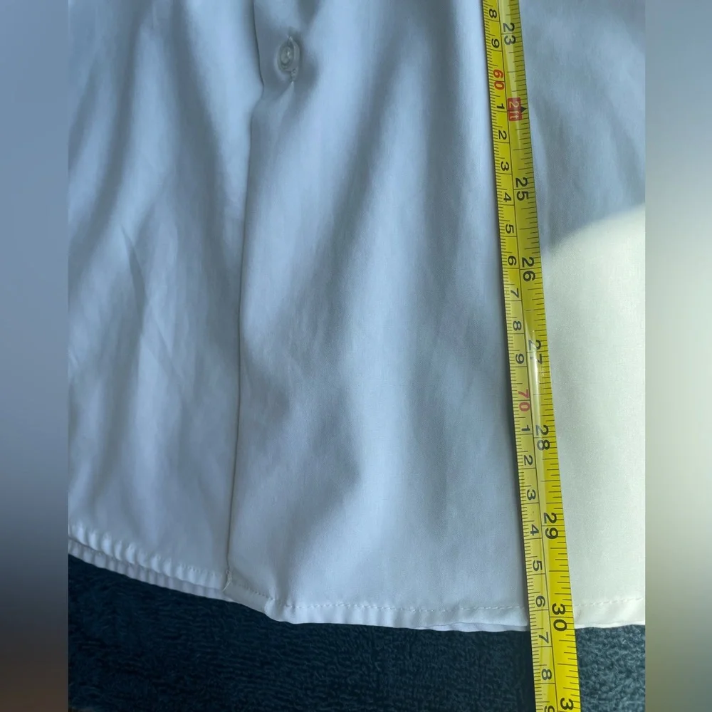 Jones New York Men's White Button-Up Dress Shirt - Picture 4 of 7